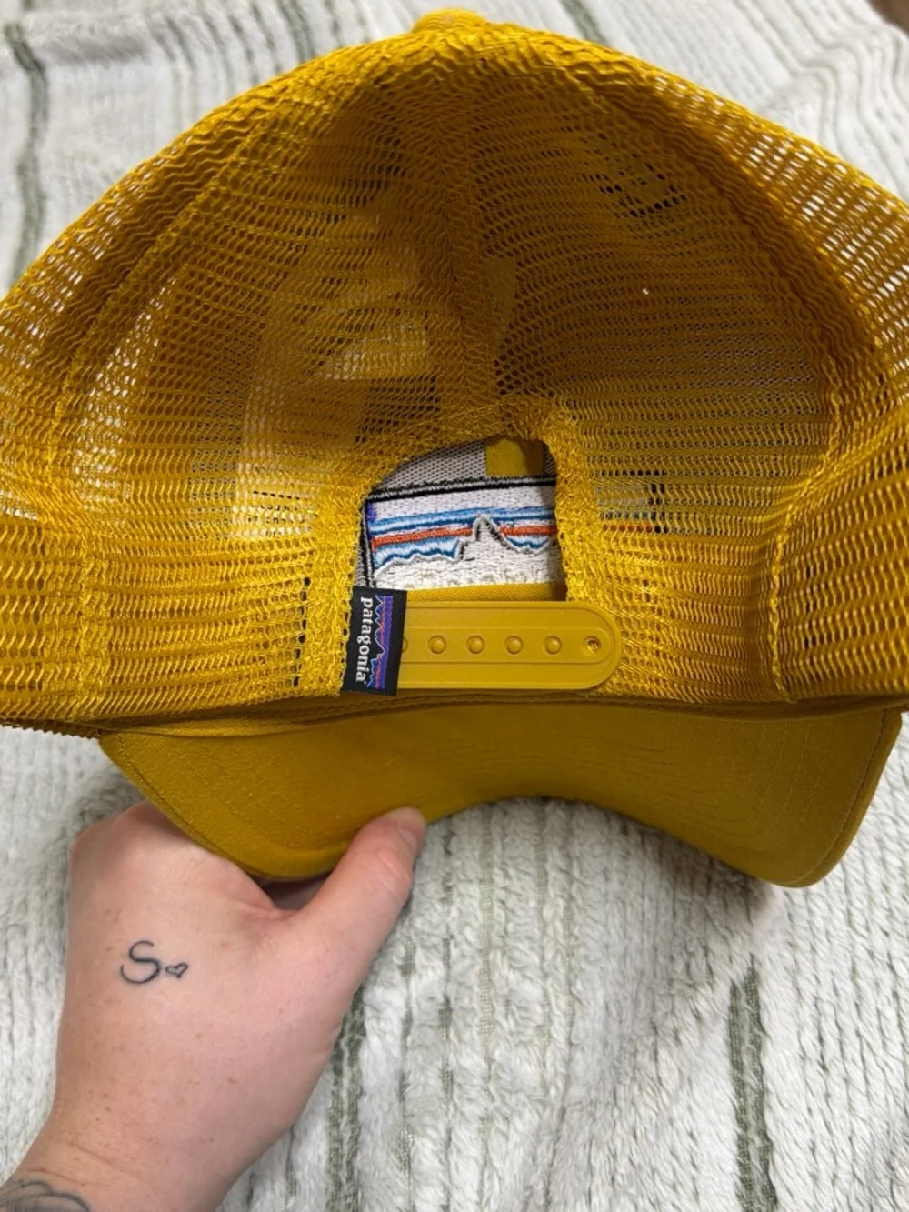 Patagonia Kids Mustard Yellow Trucker Hat